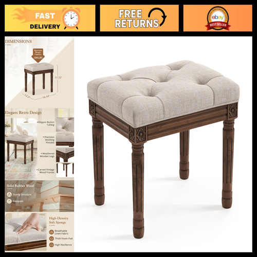 Upholstered fabric vanity - upholstered,